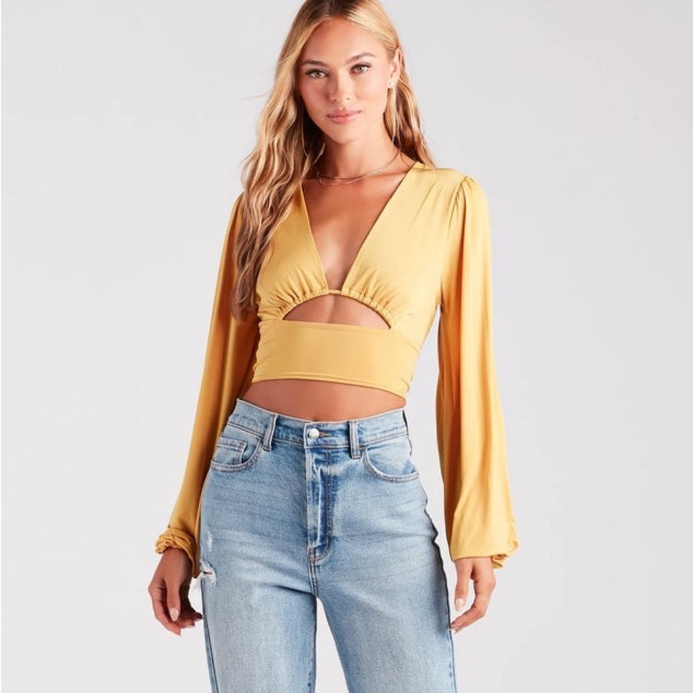 Windsor Blown Away Plunge Tie-Back crop size Small